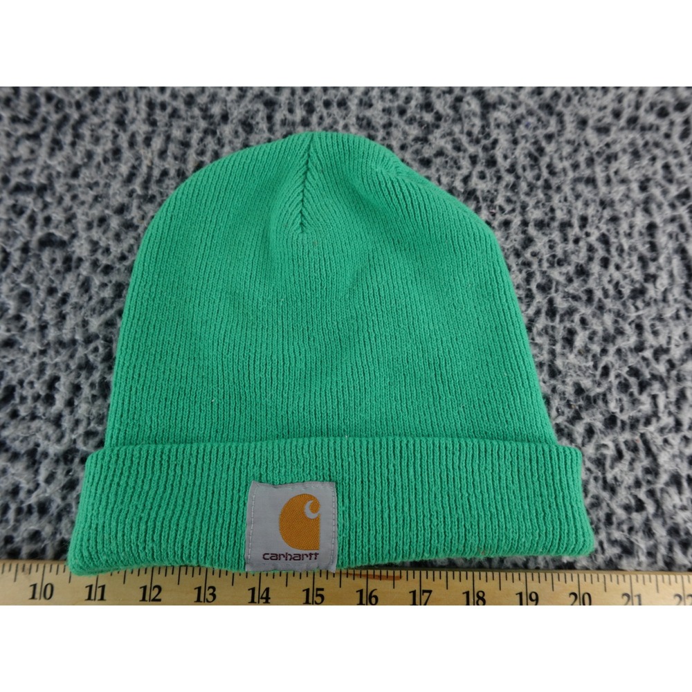 Carhartt Bright Green Knit Beanie Hat One Size